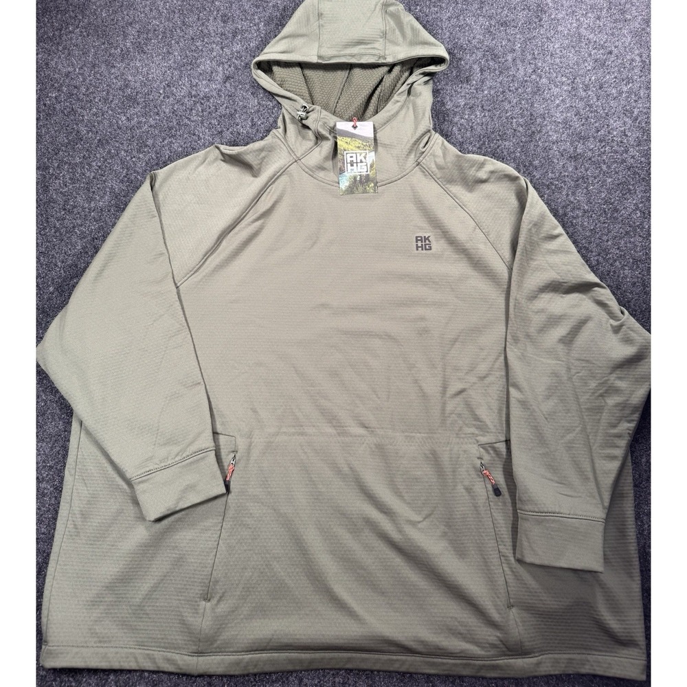 NWT AKHG Alaskan Hardgear Hoodie 3X Olive Green Pullover Duluth Trading - Picture 2 of 7